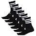Adidas - Cushion Crew - 6 paires de chaussettes, noir/blanc 3, 40-42