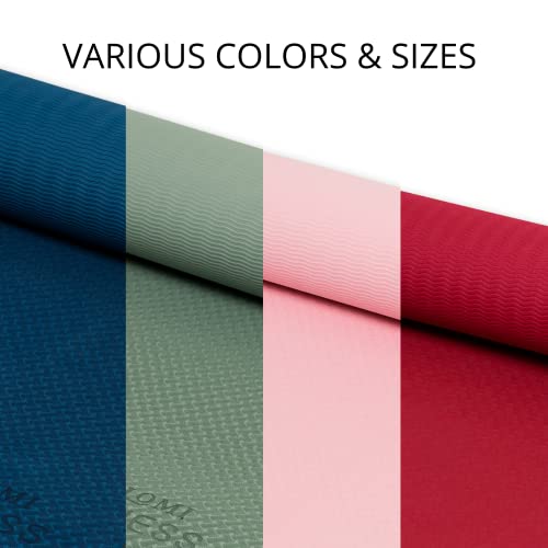 Lomi Fitness Premium Yoga Mat, Non Slip Tpe Material For Extra Grip, Extra Padded, Exercise & Fitness, Great For Yoga, Pilates And More, Home & Gym Workouts, Lightweight Includes Free Carrying Strap #TOP5