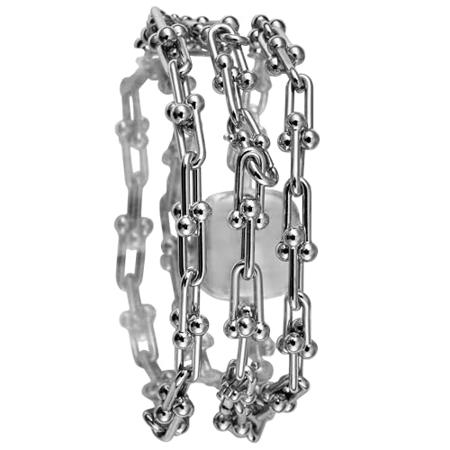 Relógio Feminino Quadrado Corrente Versátil Prata