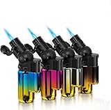 Facile et sûr – Facilement rechargeable, fonction simple clic pour allumer, dispose d'un contrôle de flamme réglable, le couvercle du couvercle empêche les enfants de tout allumage accidentel.