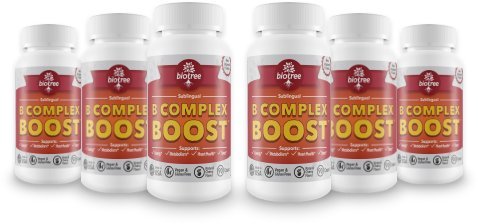 Cherry Vitamin B12 Supplement - Pack of 3 x 90, Supports Metabolism, Heart Health Energy & Stress | Sublingual B Complex with Methylcobalamin, B6, Biotin & Folic Acid | 100% Caffeine Free