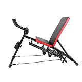 Banco con mancuernas para levantamiento de pesas, silla multifunción para músculos abdominales del hogar, silla para hacer ejercicio, silla para...