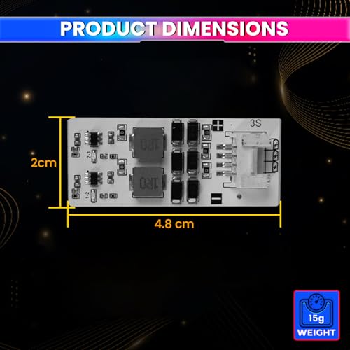 Image of amiciSolar 3S 2A Active Balancer Board for LFP LiFePO4 Lithium Li-ion Lipo LTO Battery Packs - Inductive Energy Equalization for 3.0V~4.2V Cells, Efficient Voltage Balancing