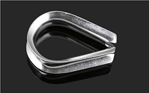 1pcs M22 M24 stainless steel wire 304 rope loop protective case triangle ring - (Inner Diameter: M24)