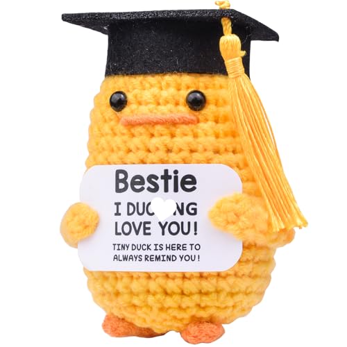 Mwmoeen Pocket Hug Positive Ente Doktorhut Studentenhut, Positive Duck Strickwolle Ente Bachelor Hut, Emotionale Unterstützung Enten Geschenke Absolvent Party-Dekoration Geschenke für Absolventen für 7,99 EUR (-20%) statt 9,99 EUR bei Amazon Bild: Mwmoeen Pocket Hug Positive Ente Doktorhut Studentenhut, Positive Duck Strickwolle Ente Bachelor Hut, Emotionale Unterstützung Enten Geschenke Absolvent Party-Dekoration Geschenke für Absolventen für 7,99 EUR (-20%) statt 9,99 EUR bei Amazon