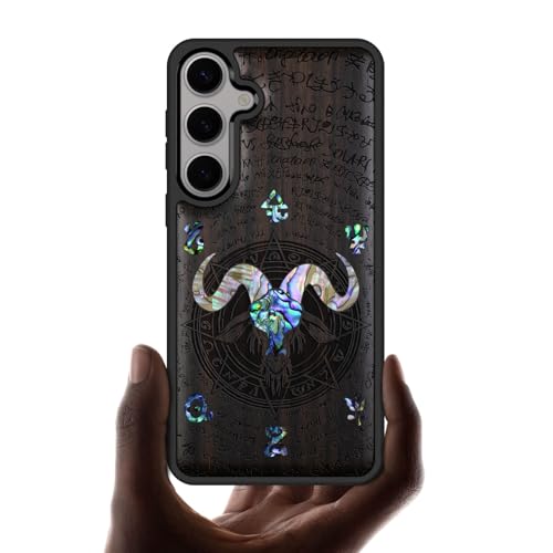 Étui de protection Samsung S25 en bois gravé, le cadeau idéal et unique