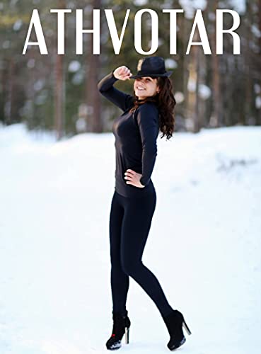 Image of ATHVOTAR Fleece Lined Winter Tights Women - Thermal Warm Opaque Pantyhose Thick Sheer Leggings