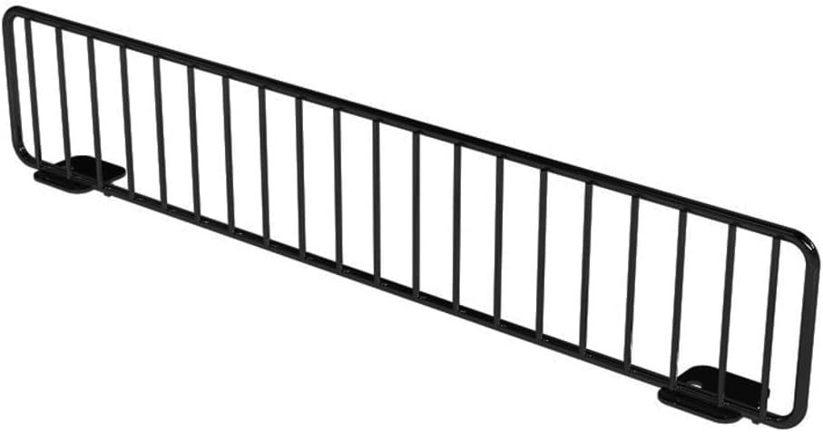 DGS Retail Gondola Shelf Management Black Wire Shelf Dividers for Gondola Shelves, 13" D x 6" H (50 Pack)