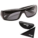 Polaryte HD Vision Polarized Sunglasses For Men Women Driving Sports Golf UV Protection Black