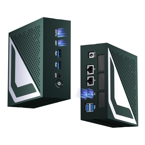 Kinupute Mini PC AMD Ryzen AI 9 HX 370(12 Cores | 80 Tops | Radeon 890M), Win-11 Pro, 64G DDR5, 4T PCIE4.0 SSD, Mini Gaming Desktop Computers Dual 2.5G LAN, Oculink/USB 4.0 /Triple Display 8K/WiFi7