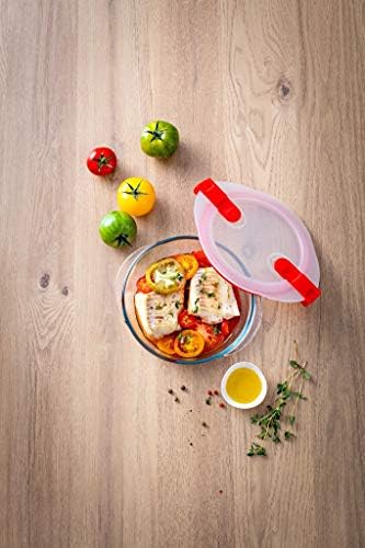 Pyrex FC360 Plastic/Glass Cook and Heat Round Dish with Lid, 206PH00