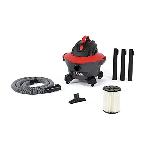 RIDGID 62698 RT0600 NXT 6-Gal. Wet Dry Shop Vacuum with Casters, 4.25 Peak HP Motor, and Pro Locking