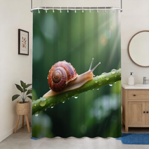 Rideau de douche tissu imprimé 3D paysage 200x200 polyester - 2