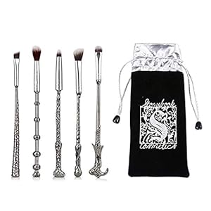 Gifts Wi-zard Wand Makeup Brushes 5 PCS Makeup Brush Set for Foundation Blending Blush Concealer Eyebrow Face Powder