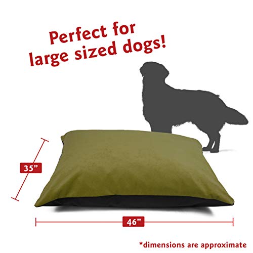 Image of Majestic Pet Rectangle Large Dog Bed Washable, Non-Slip for Large Breeds 46 x 35 Inch Villa Fern