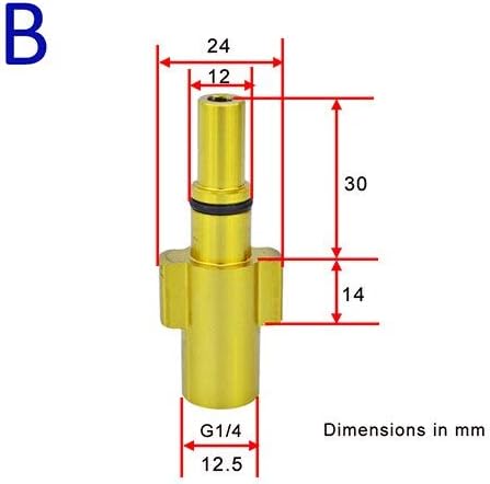 Miniatura 2 de BEARFORCE - Adaptador de arandela a presión para cañón de espuma y pistola de pulverización Lance & Alcantarillado manguera de limpieza compatible