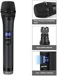 FIFINE TECHNOLOGY Wireless Microphone, Handheld Dynamic Microphone Wireless mic System for Karaoke Nights and House Parties to Have Fun Over the Mixer,PA System,Speakers-K025