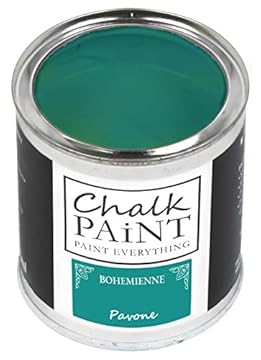 Chalk Paint Everything® Pavone (Peacock Blue) – 250 ml Water-Based Chalk Paint for Shabby Chic Furniture, Décor, and Upcycling Projects – Non-Toxic, Easy to Apply