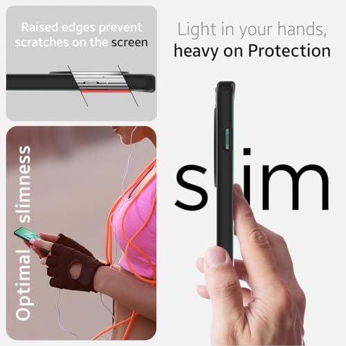 Image of Foso Royal Shock Proof Back Cover Case for OnePlus 12R 5G (PC+TPU) (Black)