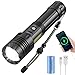 GARRAS Taschenlampe LED Aufladbar, 3000 Lumen Extrem Hell Taschenlampen mit 3400 mAh Batterie (Inklusive), Zoombare Wasserdichte Flashlight für Camping, Laufen, Wandern, Outdoor und Notfall