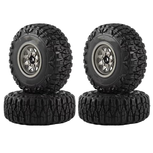 RC�r�[�h���b�N�^�C���p�[�c For Axial For SCX24 For TRX4M For FMS For FCX24 1/18 1/24 4 ���^�� 1.0 "�^�C���Z�b�g�f�B�[�v�f�B�b�V���z�C�[���r�[�h���b�N�A�b�v�O���[�h RC �N���[���[��(