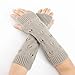 POHADON Fairy Grunge Gloves Alt Emo Goth Accessories Fingerless Ripped Long Sleeve Arm Warmers Y2k Gyaru Arm Sleeve Harajuku Egirl (One Size,Gray)