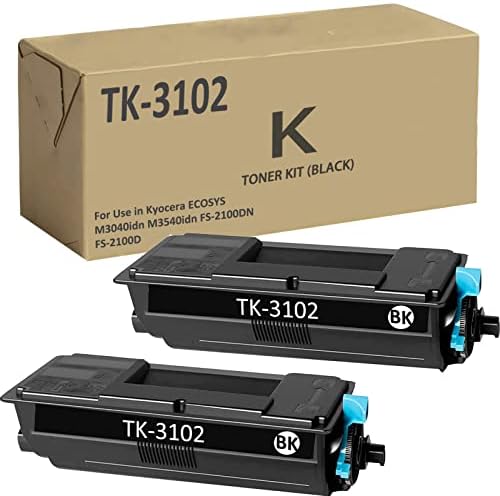APRONE TK3102 TK-3102 Toner Cartridge Replacement for Kyocera TK-3102 1T02MS0US0 Use for ECOSYS M3040idn M3540idn FS-2100DN FS-2100D Printer (12500 Pages,Black,2-Pack)