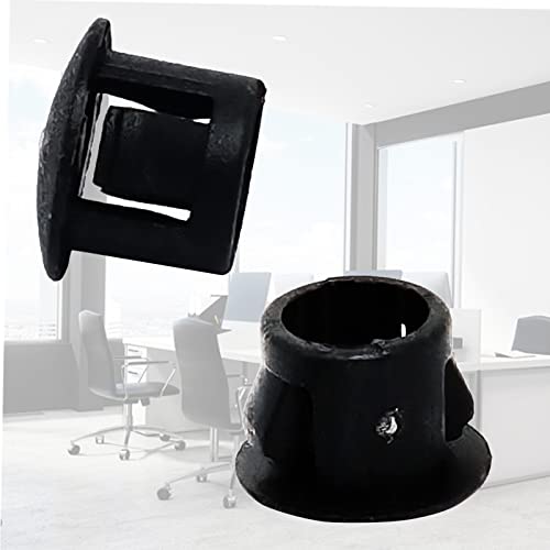 Image of 8mm Black Hole Plugs Plastic Flush Type Hole Plugs Snap in Locking Hole Tube,Tube Fastener Cover,Round Snap in Type Locking Furniture Hole Plugs,Panel Theft-Proof Door Plug(100pcs)