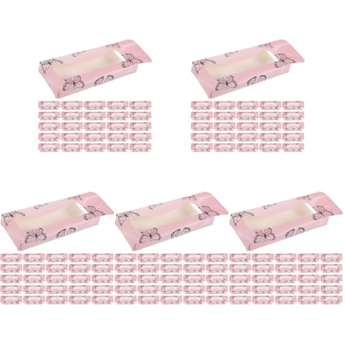 Boîte d'emballage de cils carton minkissy avec support d'affichage pour faux ongles