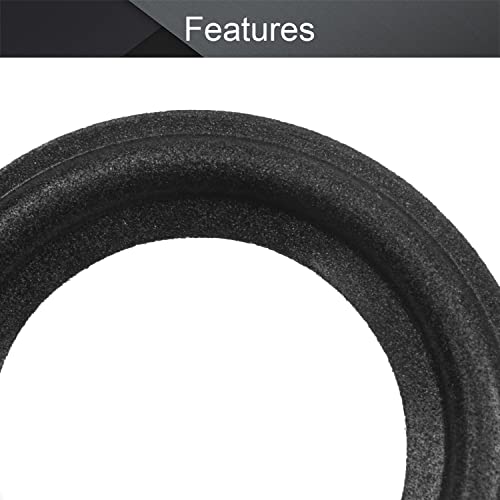Image of Fielect 2.5inch /63mm Speaker Foam Edge Surround Rings Replacement Parts for Speaker Repair or DIY 4Pcs