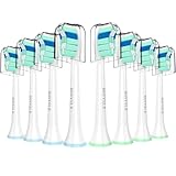 Replacement Toothbrush Heads for Philips Sonicare Replacement Heads C2 C1 4100 G2 W A3,Replacement Brush Head Compatible with Phillips Sonicare Electric Toothbrush, for Philips Sonic Care Brush,8 Pcs