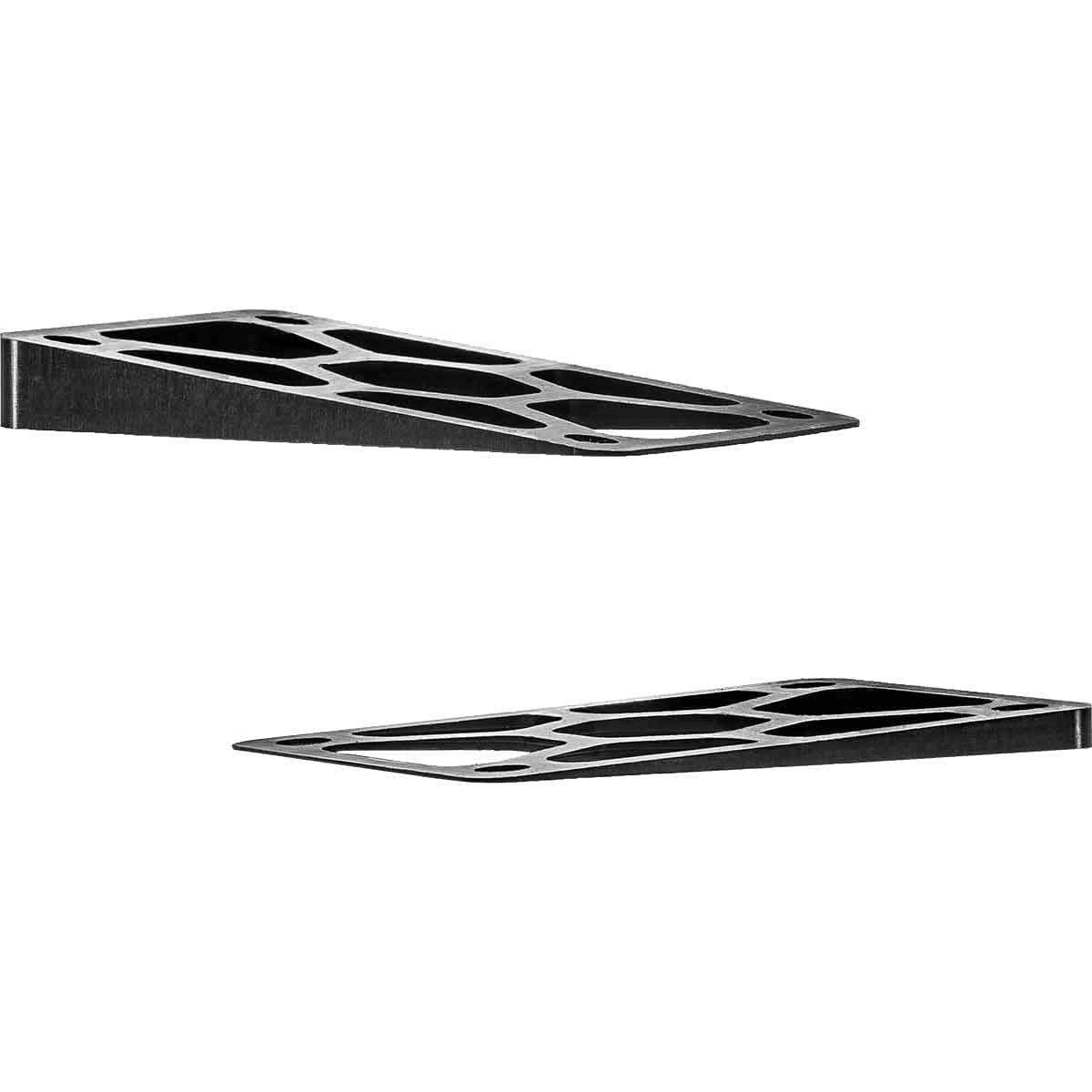 SeismicSkate Systems Angled Risers Black (2 Pieces - One 3 Degree & One 7 Degree Riser)