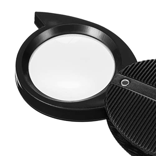 10X Folded Pocket Magnifier Mini Magnifying Glass Handheld Rotating Magnifier For Reading Newspaper, Book, Magazine, Science Class, Hobby, Jewelry (10 Pieces) #TOP6
