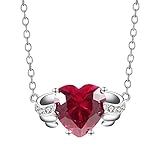 Qinshunxi Collares Sterling S925 Collar de Cristal de Plata esterlina Infinito Personalizado Ponte de Natal