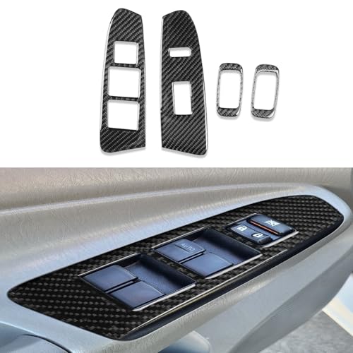 Cubierta de panel de interruptor NVCNX para Toyota Tacoma 2012-2015 en fibra de carbono