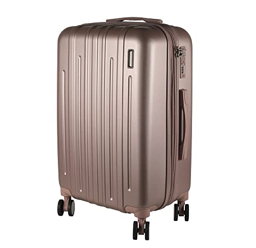 Mala Média 23Kg em ABS Com 4 Rodas 360 - AeroMalas Londres (Rose)