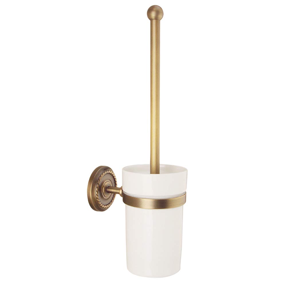 Brosse et support pour nettoyage des toilettes ambiance rétro pour salle de bain