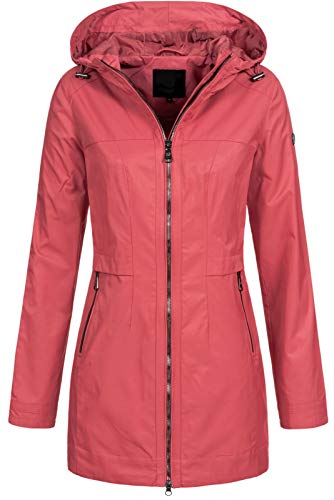 Top Fuel Fashion Damen Übergangs-Jacke Sili Parka mit Kapuze Raspberry XXL Cover
