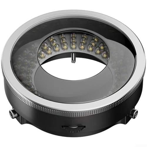 Analyseur rotatif pour microscope stéréo 96 LED en métal argenté