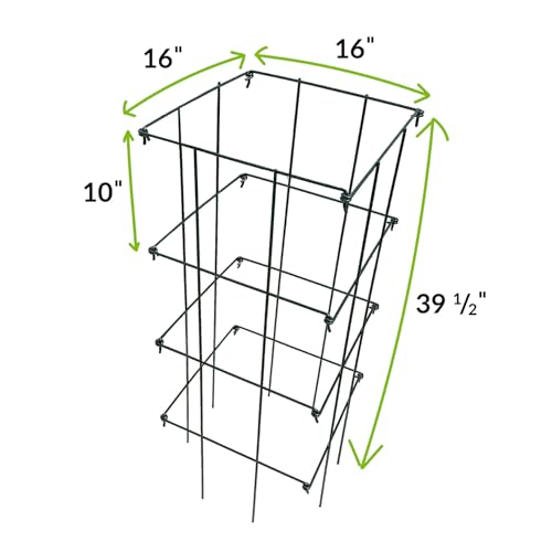 Image of Ferry-Morse 4-Piece Multi-Use Tomato Cage & Trellis Garden Plant Support