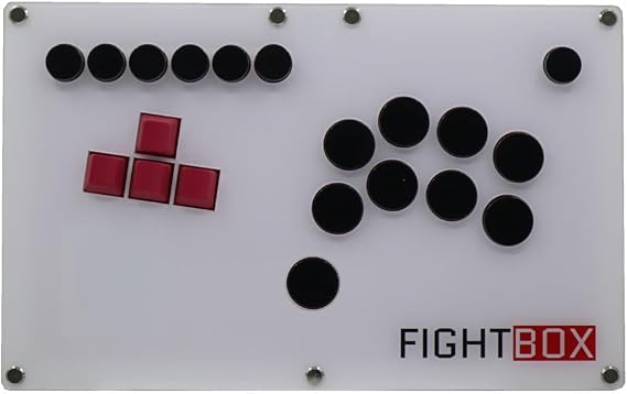 FightBox B7-PS5 Keyboard Button Leverless Arcade Fight Stick Game Controller Compatible with PC/PS3/PS4/PS5
