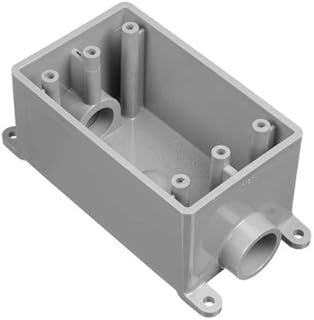 Carlon E9811EN FDC Box, 1-Gang, Weatherproof Outlet Box