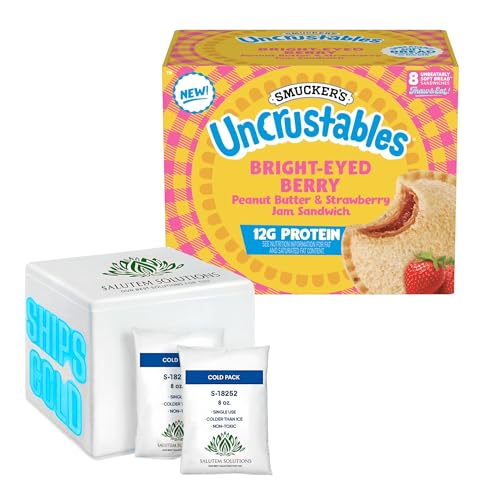 Uncrustables Peanut Butter & Strawberry Sandwiches, Gift Set, 22,4 oz,