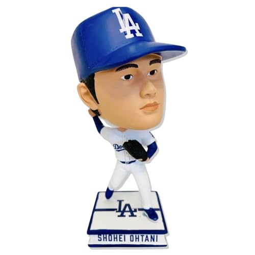 FOCO Shohei Ohtani (Los Angeles Dodgers) 9.5 inch Pitching Home Jersey Bighead Square Base Bobblehead