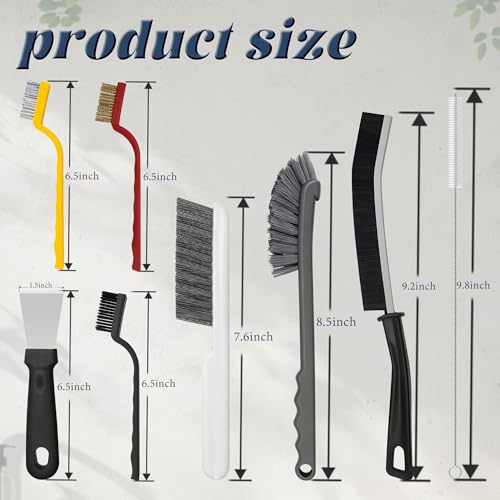 15pcs Crevice Cleaning Brush, Hard Bristle Brushes, Grout Cleaner Brush Household Cleaning Supplies, Gap Brush for Kitchen Bathroom Sink and Dead Corners - Image 3
