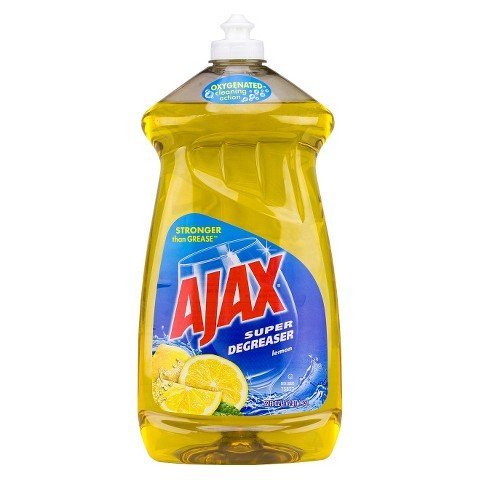 Ajax Super Degreaser Dish Liquid, Lemon, 52 Fluid Ounce (Pack of 6)