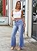 Pink Queen Women's Wide Leg Denim Jeans Vintage High Rise Office Pants Stylish Fashion Seamed Panel Patchwork Jeans Trousers with Pockets Blue XL