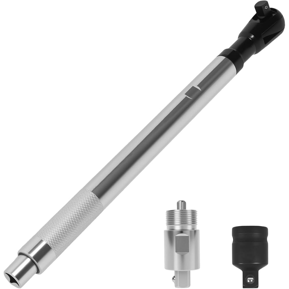 Littimoon Automobile for Tight Space 1/2" Offset Extension Wrench Electric Ratchet Wrench Extend Rod with Socket Set Repair