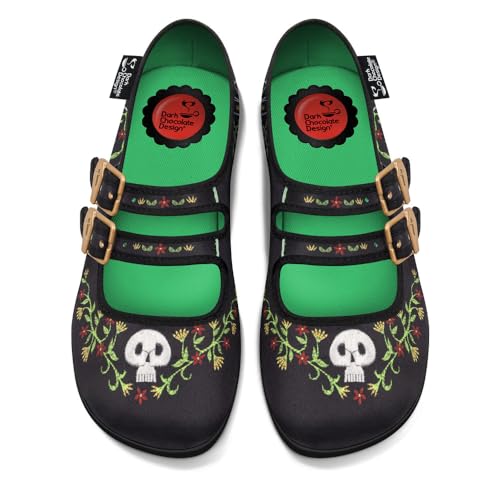 Hot Chocolate Design Chocolaticas Mary Jane - Zapatos planos para mujer, Naturaleza muerta, 43.5 EU
