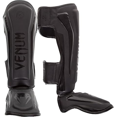 Venum Elite Standup Shin Guards in Matte Black Cover